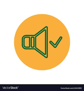 Icon on the topic office on circle vol vector image