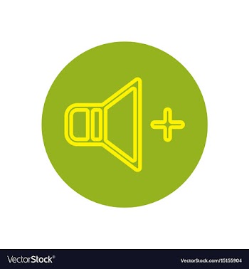 Icon on the topic office on circle vol vector image