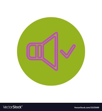 Icon on the topic office on circle vol vector image