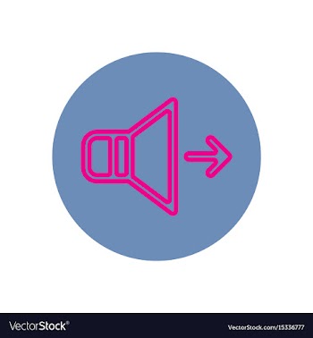 Icon on the topic office on circle vol vector image