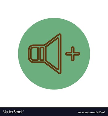 Icon on the topic office on circle vol vector image