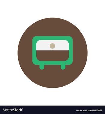 Icon on the white backgrounds in circles tv vector image