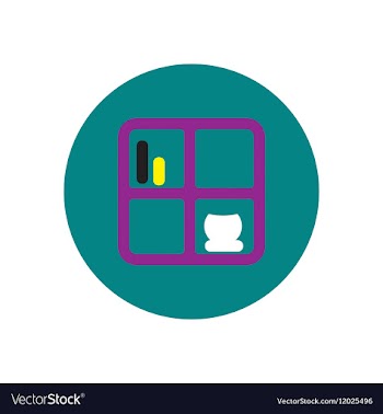 Icon on the white backgrounds in circles vector image