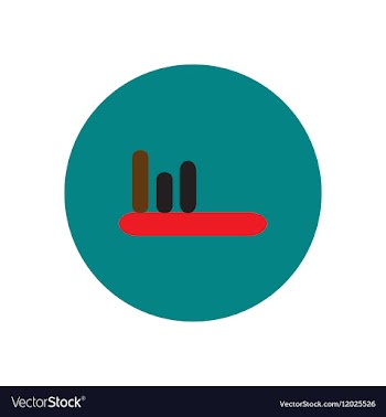 Icon on the white backgrounds in circles vector image