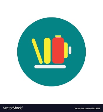 Icon on the white backgrounds in circles vector image