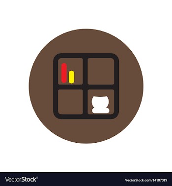 Icon on the white backgrounds in circles vector image
