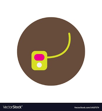 Icon on the white backgrounds in circles vector image