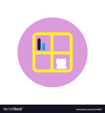 Icon on the white backgrounds in circles vector image
