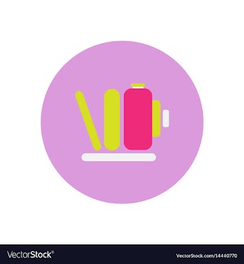Icon on the white backgrounds in circles vector image