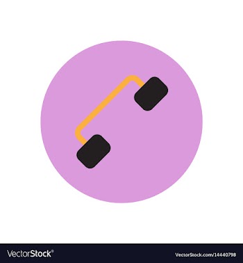 Icon on the white backgrounds in circles vector image