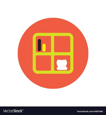 Icon on the white backgrounds in circles vector image