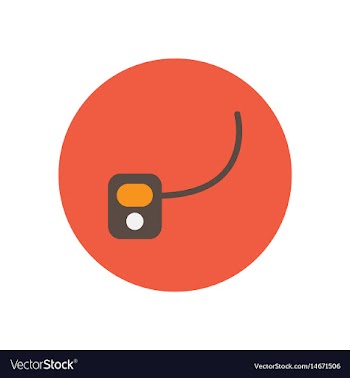 Icon on the white backgrounds in circles vector image