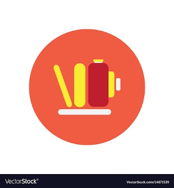 Icon on the white backgrounds in circles vector image