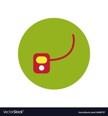 Icon on the white backgrounds in circles vector image