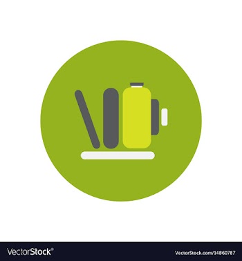 Icon on the white backgrounds in circles vector image