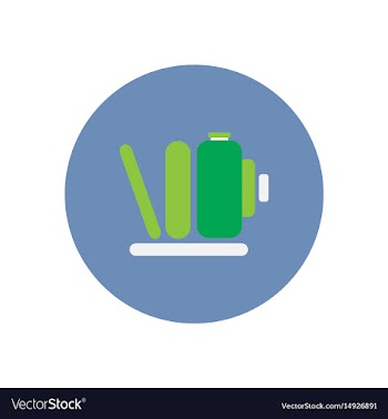 Icon on the white backgrounds in circles vector image