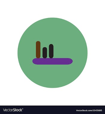 Icon on the white backgrounds in circles vector image