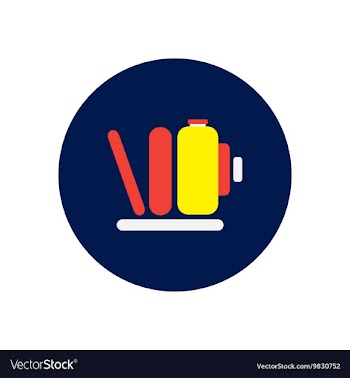 Icon on the white backgrounds in circles vector image