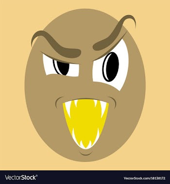 Icon on theme evil emotions vector image