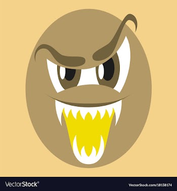 Icon on theme evil emotions vector image