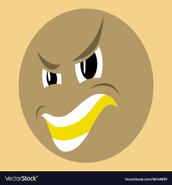 Icon on theme evil emotions vector image