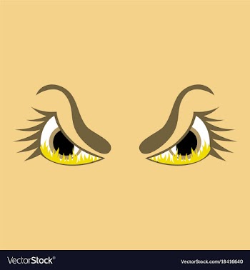Icon on theme evil emotions vector image