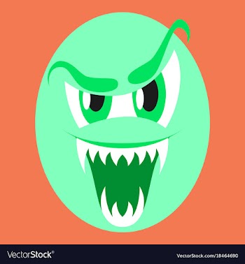 Icon on theme evil emotions vector image