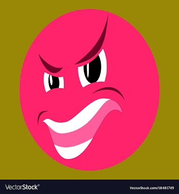Icon on theme evil emotions vector image