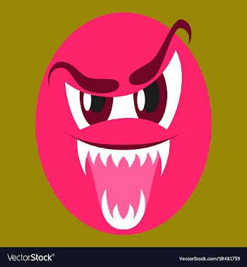 Icon on theme evil emotions vector image