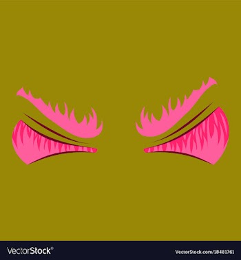 Icon on theme evil emotions vector image