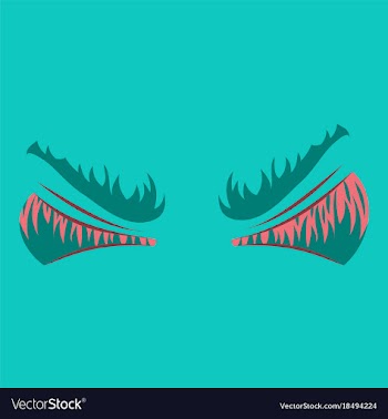 Icon on theme evil emotions vector image