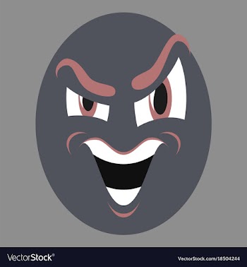 Icon on theme evil emotions vector image