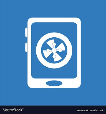 Icon online casino roulette vector image