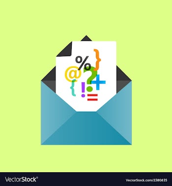 Icon open envelope with a letter eps10 vector image