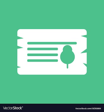 Icon paper from tree vector image