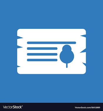 Icon paper from tree vector image