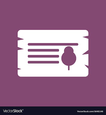 Icon paper from tree vector image