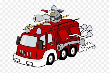 Icon, People, Fireman, Fire, Engine, Car, Cartoon - Fire Department Clip Art