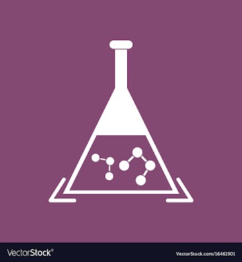 Icon pheromones in chemical flask vector image