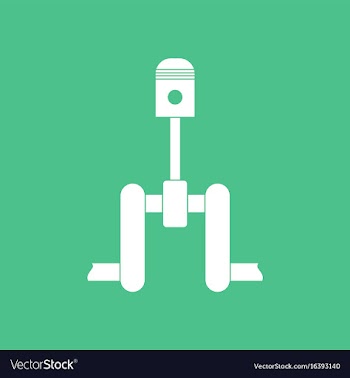 Icon piston scheme vector image