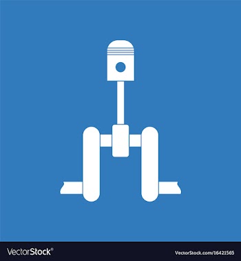 Icon piston scheme vector image