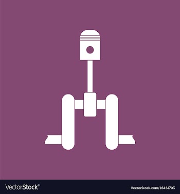 Icon piston scheme vector image
