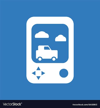 Icon portable game vector image