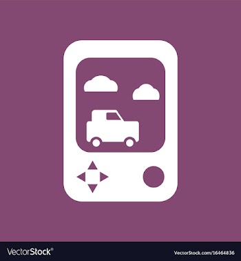 Icon portable game vector image