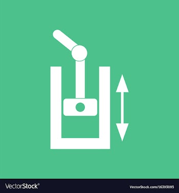 Icon pressure in engine vector image
