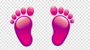 Icon, Purple footprints transparent background PNG clipart