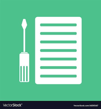 Icon radiator grille and tool vector image