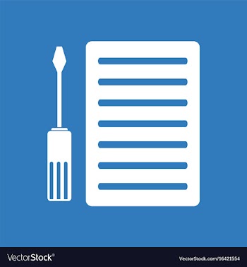 Icon radiator grille and tool vector image
