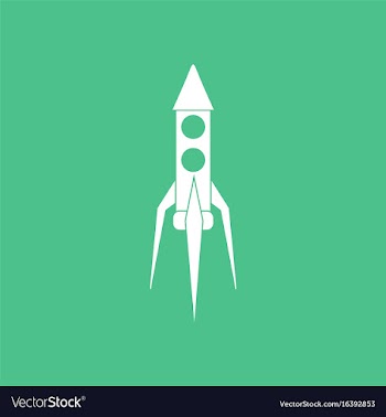 Icon rocket icon vector image