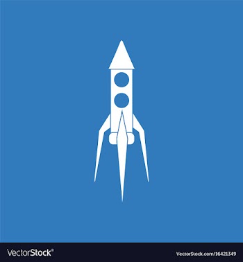 Icon rocket icon vector image